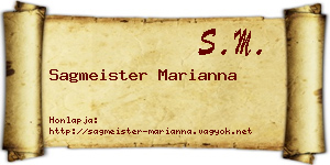 Sagmeister Marianna névjegykártya
